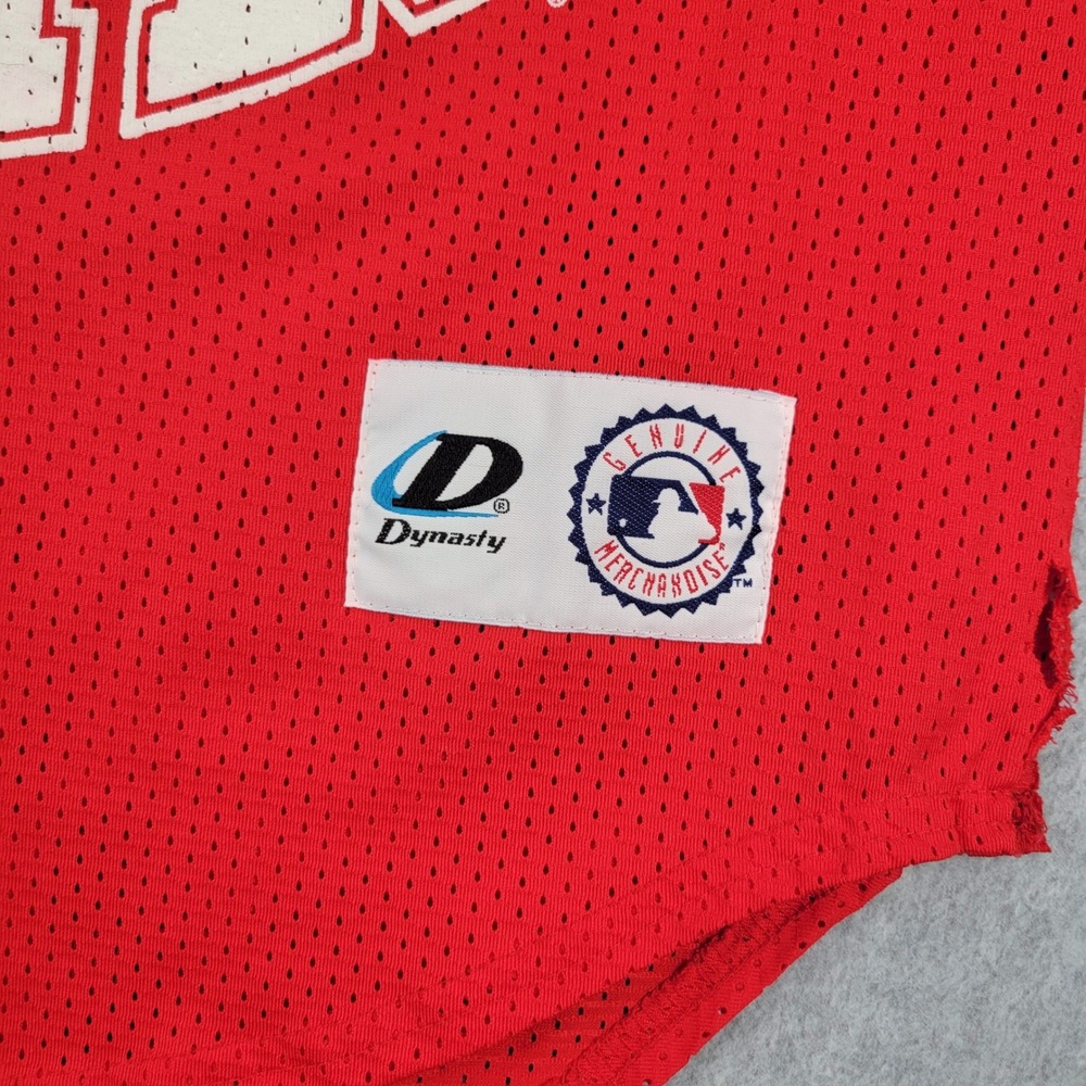 Dynasty Ohio State Buckeyes Jersey Mens Large Red Mesh V-Neck NCAA Sportswear - Picture 2 of 9